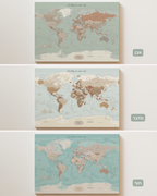 מפת עולם יחיד ננעצת