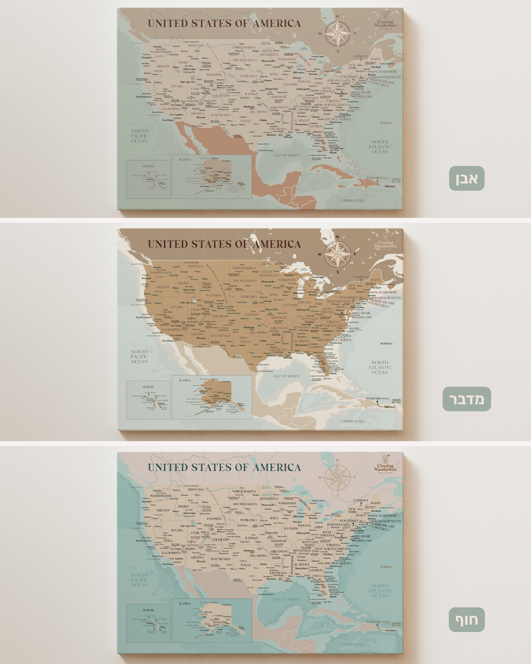 מפת ארצות הברית