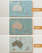 מפת אוסטרליה וניו זילנד