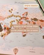 מפת עולם זוגית ננעצת