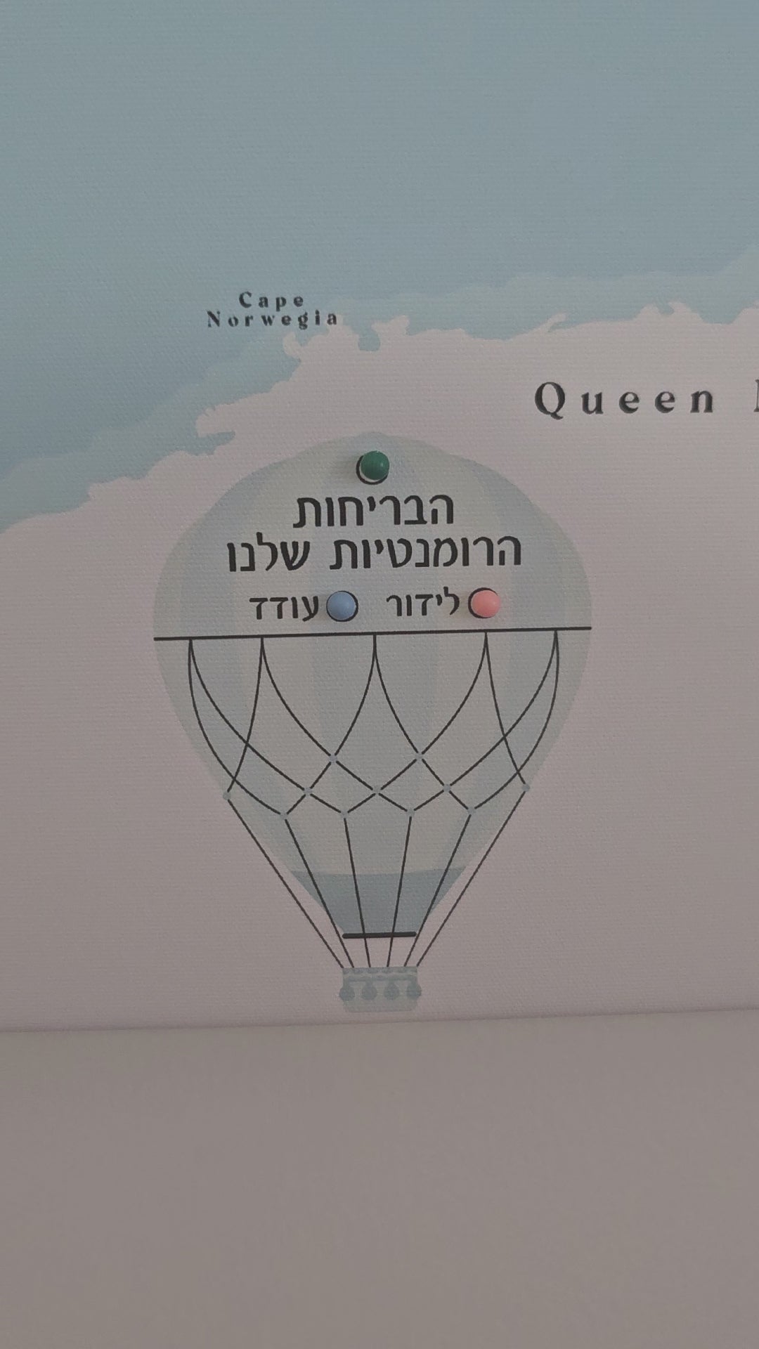 מפת עולם זוגית ננעצת